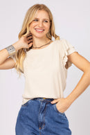 Blusa com Manga Babado