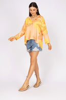 Camisa com Estampa Abstrata