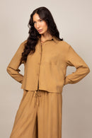 Camisa de Botão com Manga Longa