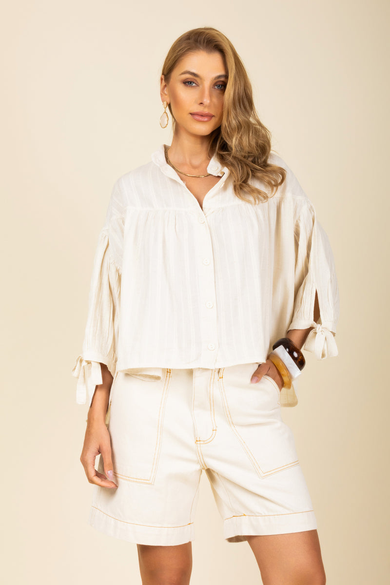 Bermuda Reta de Algodão