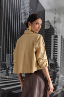 Camisa Cropped Oversized