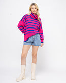 Blusa Tricot com Gola Boba