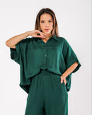 Camisa em viscose maquinetada