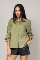 Camisa Social com Renda