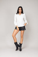 Camisa Social com Renda