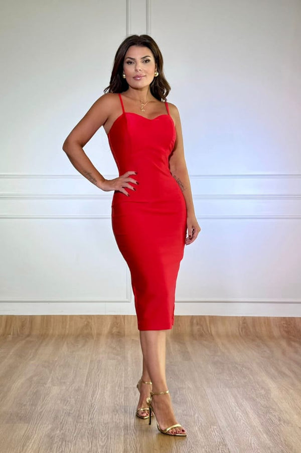 Vestido Longuete Alça Pandora